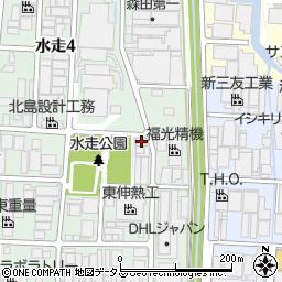 東大阪市役所　動物指導センター周辺の地図
