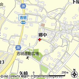 愛知県田原市吉胡町郷中247周辺の地図