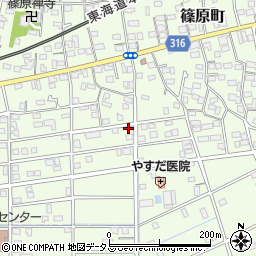 静岡県浜松市中央区篠原町20604周辺の地図