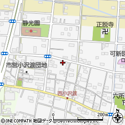 静岡県浜松市中央区小沢渡町1070周辺の地図