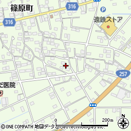 静岡県浜松市中央区篠原町12125周辺の地図
