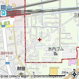 岡山県岡山市東区宍甘169周辺の地図
