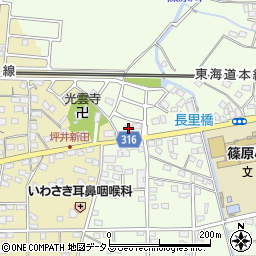 静岡県浜松市中央区篠原町10078周辺の地図