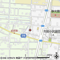 静岡県浜松市中央区小沢渡町1379周辺の地図