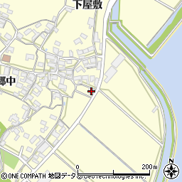 愛知県田原市吉胡町郷中71周辺の地図