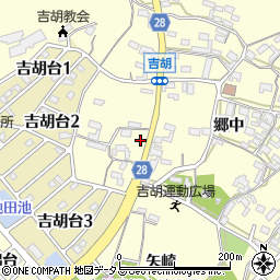 愛知県田原市吉胡町郷中262周辺の地図