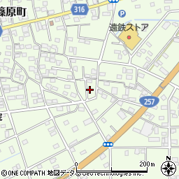 静岡県浜松市中央区篠原町21466周辺の地図