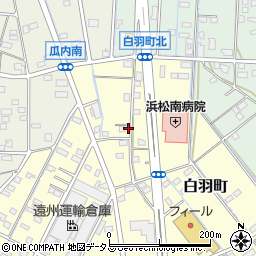 静岡県浜松市中央区白羽町100周辺の地図