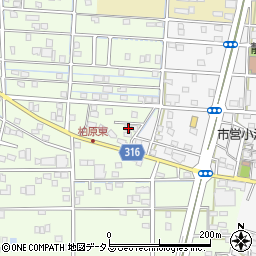 静岡県浜松市中央区篠原町21922周辺の地図