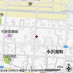 静岡県浜松市中央区小沢渡町308周辺の地図