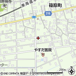 静岡県浜松市中央区篠原町20921周辺の地図