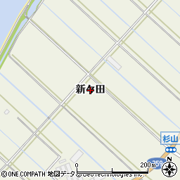 愛知県豊橋市杉山町（新々田）周辺の地図
