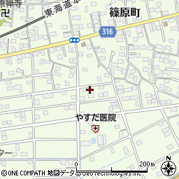 静岡県浜松市中央区篠原町20918周辺の地図