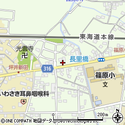 静岡県浜松市中央区篠原町9830周辺の地図