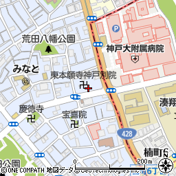 兵庫県神戸市兵庫区荒田町3丁目10-5周辺の地図