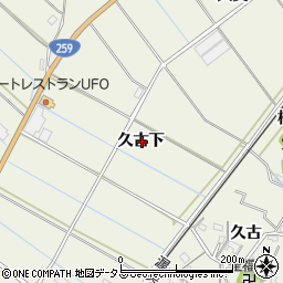 愛知県豊橋市杉山町久古下周辺の地図