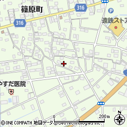静岡県浜松市中央区篠原町12116周辺の地図