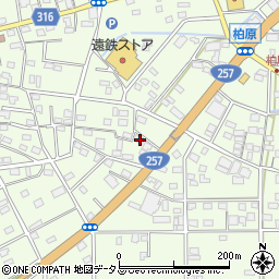 静岡県浜松市中央区篠原町21450周辺の地図