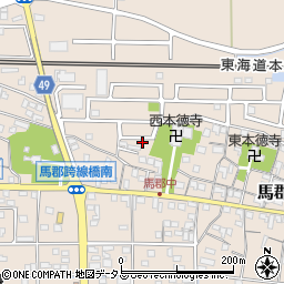 静岡県浜松市中央区馬郡町周辺の地図