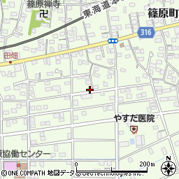 静岡県浜松市中央区篠原町20597周辺の地図