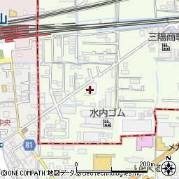 岡山県岡山市東区宍甘163周辺の地図