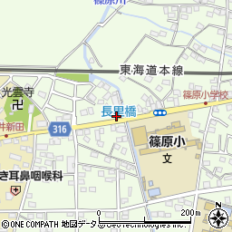 静岡県浜松市中央区篠原町9805周辺の地図