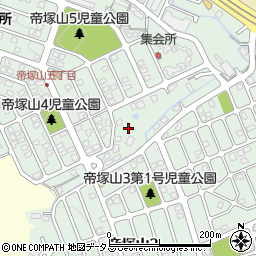 奈良県奈良市帝塚山周辺の地図