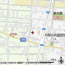 静岡県浜松市中央区小沢渡町1340周辺の地図