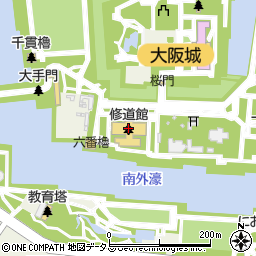 ピース大阪周辺の地図