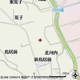 愛知県豊橋市杉山町北河内周辺の地図