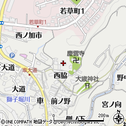 兵庫県神戸市須磨区車西脇528周辺の地図