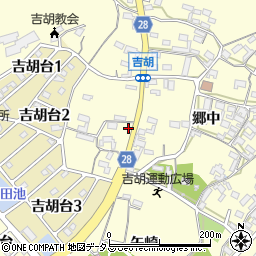 愛知県田原市吉胡町郷中262-5周辺の地図