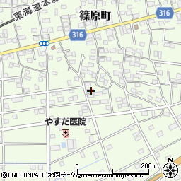 静岡県浜松市中央区篠原町20934周辺の地図