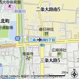 ソフトバンク阪奈二条周辺の地図