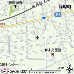 静岡県浜松市中央区篠原町20600周辺の地図