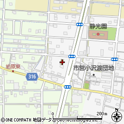 静岡県浜松市中央区小沢渡町1344周辺の地図