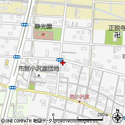 静岡県浜松市中央区小沢渡町1067周辺の地図