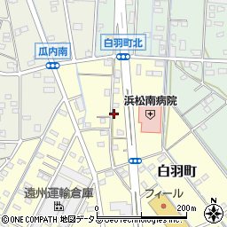 静岡県浜松市中央区白羽町95周辺の地図