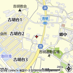 愛知県田原市吉胡町郷中266周辺の地図