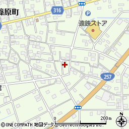 静岡県浜松市中央区篠原町21465周辺の地図