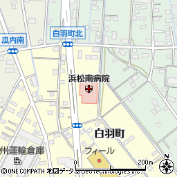 静岡県浜松市中央区白羽町26周辺の地図