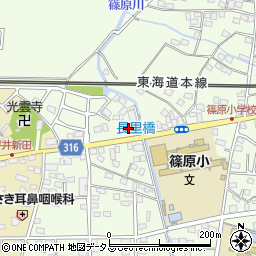 静岡県浜松市中央区篠原町9816周辺の地図