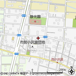 静岡県浜松市中央区小沢渡町1355周辺の地図