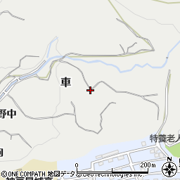 兵庫県神戸市須磨区車布池周辺の地図