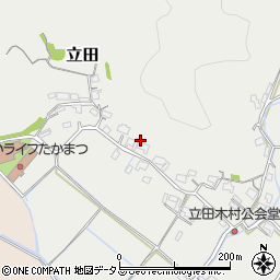 岡山県岡山市北区立田606周辺の地図