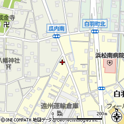 静岡県浜松市中央区白羽町108周辺の地図