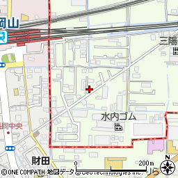 岡山県岡山市東区宍甘167周辺の地図