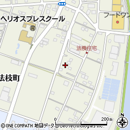 静岡県浜松市中央区法枝町25周辺の地図