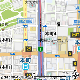 阪高ファインパーク信濃橋第１駐車場周辺の地図