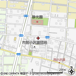 静岡県浜松市中央区小沢渡町1354周辺の地図